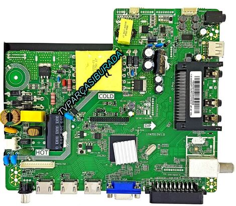 17AT013V1.0, A70814, Y.M ANAKART 17AT013 VG.0 32 39 40 MNL, Sunny SN40LED013/0002, Main Board, Ana Kart, PA400MDH-DN42F1 , V400H16-PE1