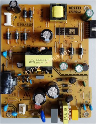 17IPS12, 23307796, SEG 43SC7600, Power Board, Besleme, VES430UNDA-2D
