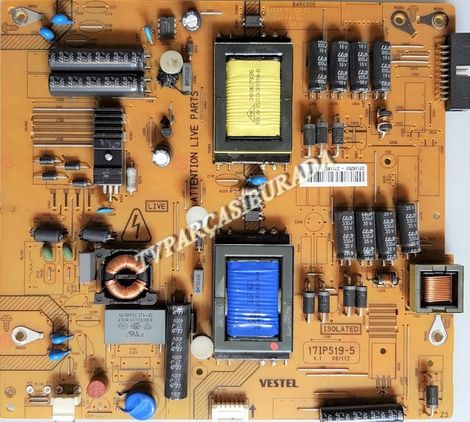 17IPS19-5, 23166250, Vestel 32PF7175, Power Board, Besleme, VES315UNVL-S01