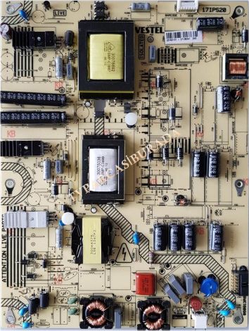 VESTEL 40PF3025 POWER BOARD , 17IPS20 , 23152101 , 23152108 , VES400UNDS-03