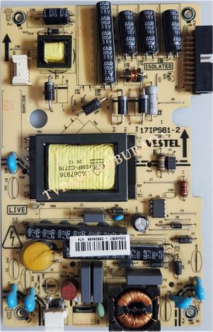 Vestel 22PF5045 Power Board , 17IPS61-2 , 23048357 , M215HW03 V.1