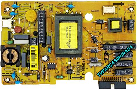 17IPS61-2 , 23098113 , Vestel 24PF5030 , Power Board , Ves236UNEB-02