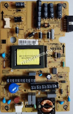 17IPS61-3, 23162019, VESTEL 24'' LCD TV, Power Board, Besleme