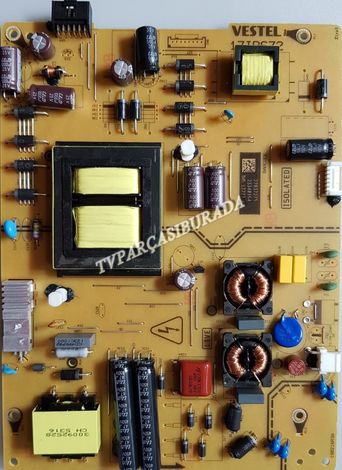 17IPS72, 23340164, Vestel 43UD9300, Power Board, Besleme, VES430QNUL-2D