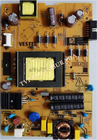 17IPS62, 23379815, Vestel 43FD7500, Power Board, Besleme, VES430UNUL-2D