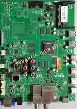 VESTEL - 17MB100, 23299516, 23299518, Vestel 43UA9400, Main Board, Ana Kart, VES430QNEL-U01