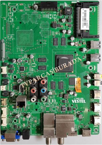 17MB100, 23299516, 23299518, Vestel 43UA9400, Main Board, Ana Kart, VES430QNEL-U01