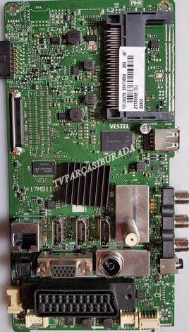 17MB100P, 23374569, Vestel 48FB7500, Main Board, Ana Kart, VES490UNEL-2D