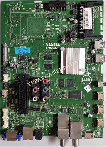 17MB120, 23341312, 23341311, Vestel 40UA9300, Main Board, Ana Kart, VES400QNSS-3D