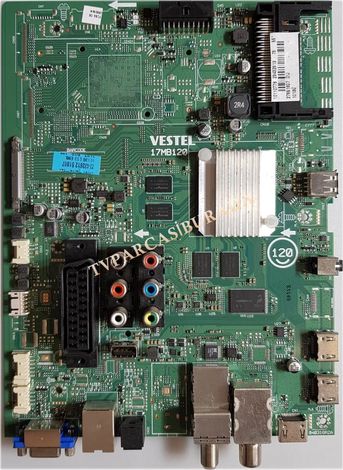 17MB120, 23432613, 23432612, Vestel 55UD9300, Main Board, Ana Kart, VES550QNUS-2W