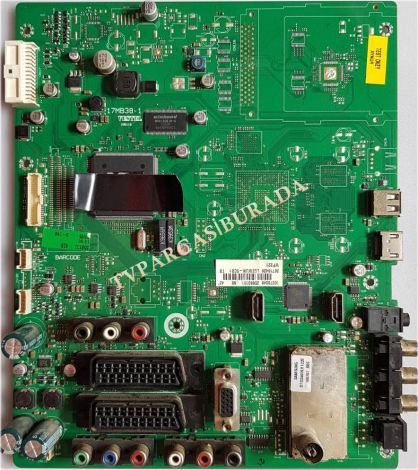 17MB38-1, 20550131, Regal RTL 42 882, Main Board, Ana Kart, LC420WUN-SCB1