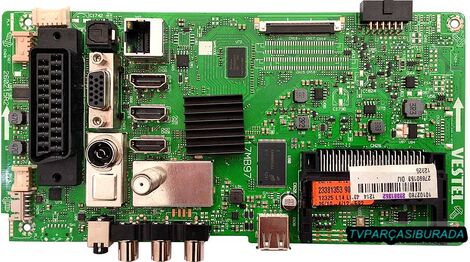 17MB97, 23381352, 23381353, Vestel 43FB8500, Main Board, Ana Kart, VES430UNEL-3D