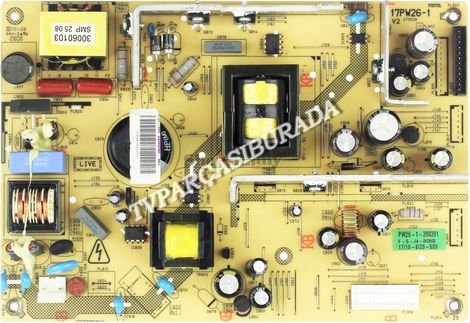 17PW26-1, 20390388, Vestel MILLENIUM 3297, Power Board, Besleme, LC320WXN-SAC1