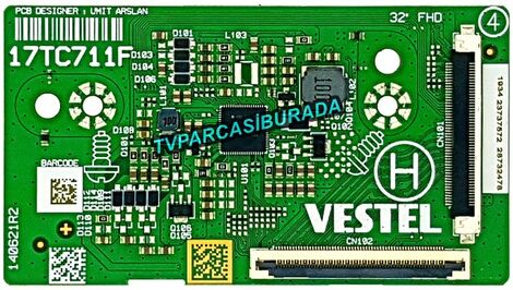 17TC711F , 23737572 , TOSHİBA 32L2263DT TCon Board , Ves315UNGH-L4-N91