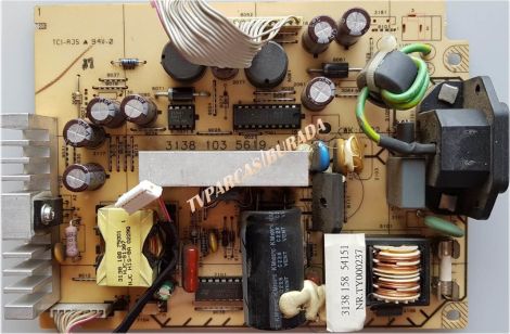 3138 103 5619.1, 3138 158 54151, NR.TY000237, PHILIPS 200P3M/100C, Monitör, Power Board, Besleme