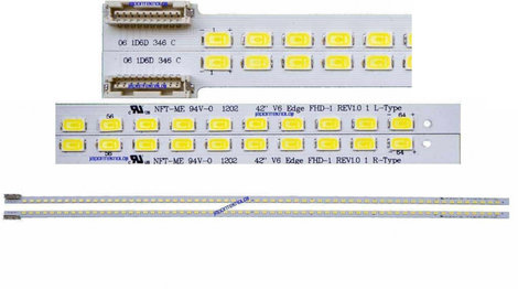 3660L-0374A, 42 V6 EDGE FHD-3 REV1.0 1 L-TYPE, 42 V6 EDGE FHD-3 REV1.0 1 R-TYPE, LC420EUF-SDPX, LC420EUF-SDA1, LC420EUD-SDA1, LG 42LW4500-ZB, LG 42LW5500, LG Display, Panel Ledleri, Backligth Strip - 1