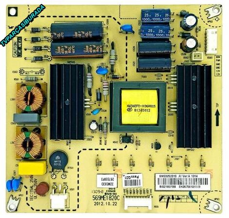 569ME1820C , 32ME83D , 6ME0252010 AL Ver A 1314 , Sanyo LCE32R 83DT , Power Board , LM315TA-T01 , XH32M21