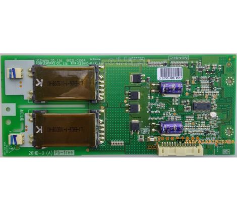 6632L-0550A, PPW-EE26HD-0, PPW-EE26HD-0 A REV1.1, LC260WXN-SBA1 , LG 26LD350-UB, Inverter Board - 1