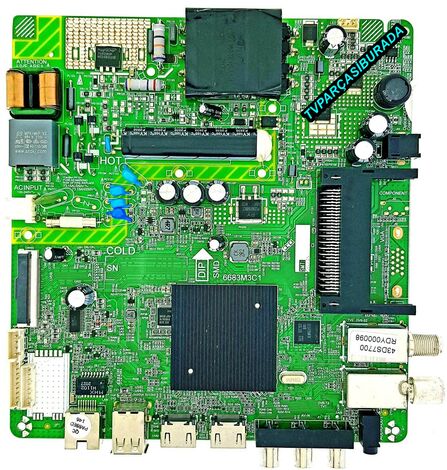 Dijitsu 43DS7700 Main Board , 6683M3C1 , K430WDD1