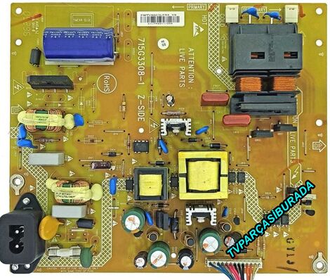 715g3308-1 Z-SIDE , PWTV9GC1LPR4 , Philips 32PFL3404/12 , Power Board , LC320WXE-SBA1