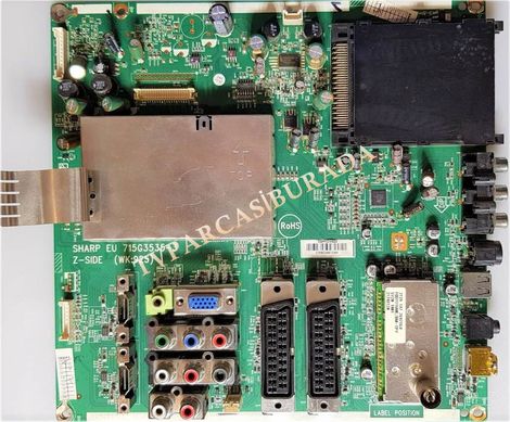 715G3535-3, SHARP EU, CBPF92MBZ4, Z-SIDE (WK.925), SHARP LC-42SH7E-BK, Main Board, Ana Kart, V420H1-L15