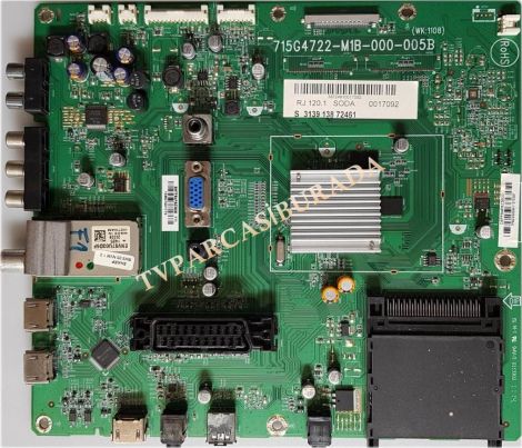 715G4722-M1B-000-005B, CBPFB4PBZ3S00, 3139 138 72461, Philips 40PFL5606H/12, Main Board, Ana Kart, LK400D3LB83