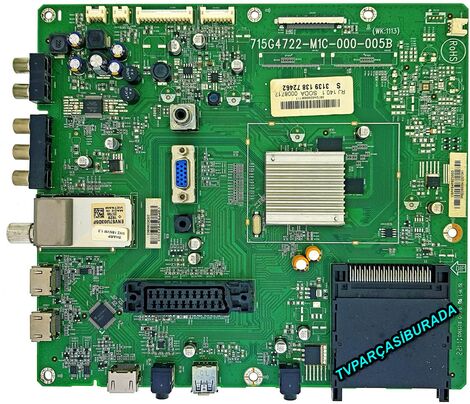 715G4722-M1C-000-005B, 3139 138 72462, Philips 40PFL5606H/12, Main Board, LK400D3LB83G