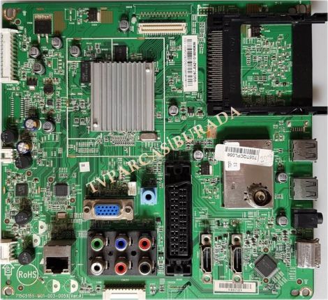 715G5155-M01-003-005X, QCCB02B2850003, 705TQCPL056, QQCSCJ0A211, PHILIPS 32PFL3517H/12, Main Board, Ana Kart, T320HVN01.5