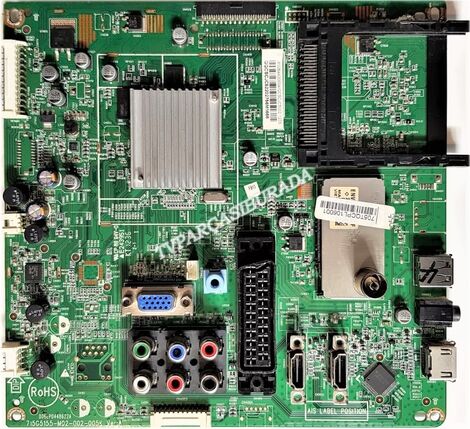 715G5155-M02-002-005K, Ver.A, QCCB02B4420004, 705TQCPL106001, Philips 32PFL3207H/12, Main Board, Ana Kart, TPT315B5-A041