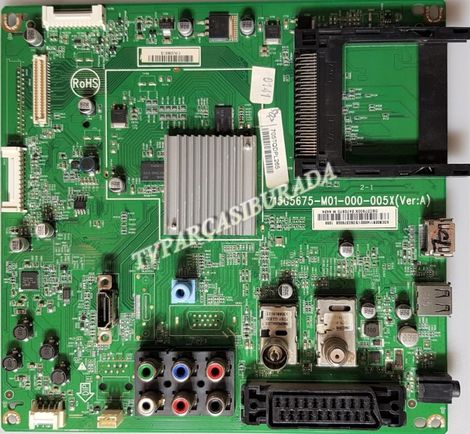 715G5675-M01-000-005X (Ver.A), XDCB02B1140001, DSC37900X, 705TQDPL265, Philips 32PFL3078/12, Main Board, Ana Kart, TPT315B5-DXJSFE