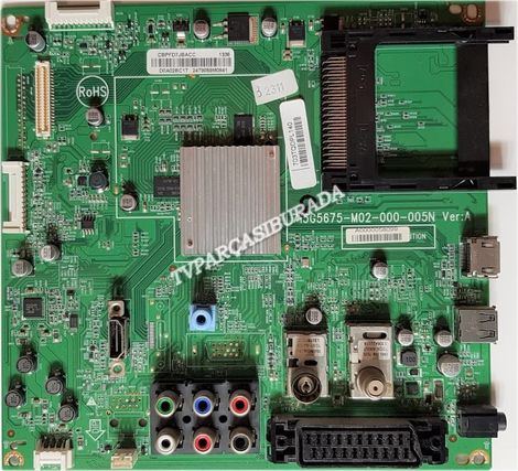 715G5675-M02-000-005N, CBPFD7JBACC, 703TQDPL140, Philips 39PFL3108K/12, Main Board, Ana Kart, TPT390J1-HJL02