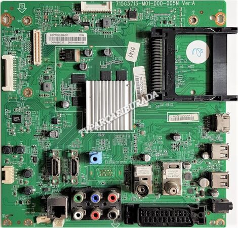 715G5713-M01-000-005N, CBPFD7HBACC, 703TQDPL074, D0A02BC2T, PHILIPS 46PFL4908K/12, Main Board, Ana Kart, TPT460H1-HVD02