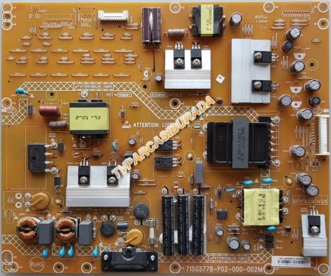 715G5778-P02-000-002M, CQ391XAO7/QDSPN05001, Philips 42PFL3208K/12, Power Board, Besleme, TPT420H2-HVN04