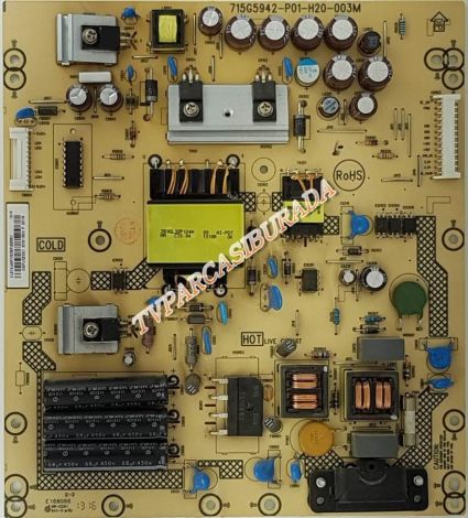 715G5942-P01-H20-003M, Panasonic TX-L32EM6E, Power Board, Besleme, TPT315B5-HVN01