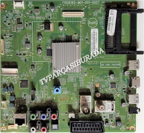 715G6165-M01-001-005K, WK:1439, CBPFF7WBA2CT, Phılıps 32PFK5300/12, Main Board, Ana Kart, TPT315B-EUJFFE