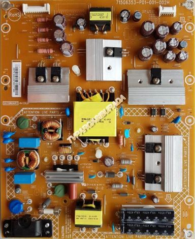 715G6353-P01-001-002H, PLTVDP331XAU1, ESP61500X, PHILIPS 40PFK4309/12, Power Board, Besleme, TPT400LA-J6PE1