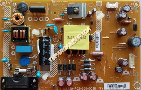 715G6550-P03-000-002H, PLTVEL241XAM4, FSP320007, PHILIPS 32PFK4100/12, Power Board, Besleme, TPT315B5HVN05.A