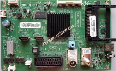 715G6947-M01-000-004T, CBPFENBBALCT, F0A02B19T, 703TQFPL015, PHILIPS 32PFK4100/12, Main Board, Ana Kart, TPT315B5HVN05.A