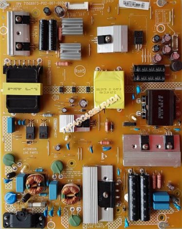 715G6973-P02-007-002M, PLTVQW481XXL6, P55040800, PHILIPS 55PUS6201/12, Power Board, Besleme, TPT550J1-QUBN0.K