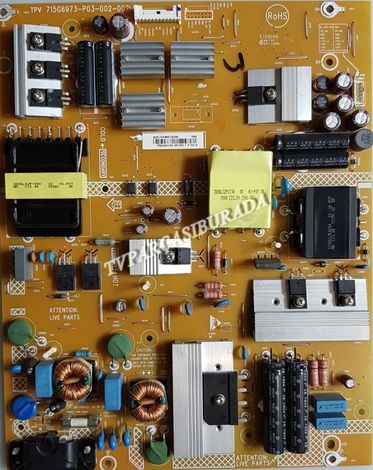 715G6973-P03-002-002M, PLTVEW401XAS6, PHILIPS 55PUK6400/12, Power Board, Besleme, TPT550J1-QVN03.U