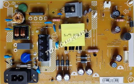 715G7734-P01-000-002H , PLTVFD451XAG , Philips 24PFK5210/12 , Power Board , Besleme , TPM236WH2-WHBN00.K