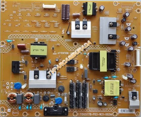 715G5778-P03-W21-002M, PLTVCQ746XQP5, Philips 42PFL4208K/12, Power Board, Besleme