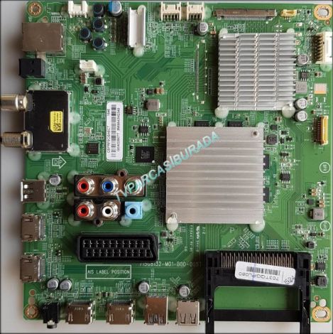 PHILIPS 43PUS6201/12 Main Board , 715G8132-M01-B00-005T , CBPRF8OBA6CT , 703TQGPL080 , TPT430U3-EQYSHM.G