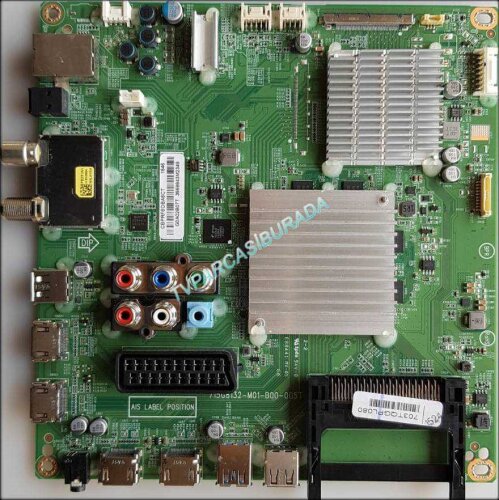 715G8132-M01-B00-005T, CBPRF8OBA6CT, 703TQGPL080, G0A02B07T, PHILIPS 43PUS6201/12, Main Board, Ana Kart, TPT430U3-EQYSHM.G - 1