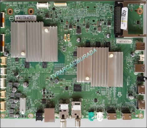 715G8465-M0D-B00-005T, XHCB02B00802SX, 703TQHPL085, G0A02B37T, PHILIPS 49PUS7502/12, Main Board, Ana Kart, TPT490U2-EQLSJA.G