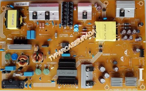 PHILIPS 50PUS6262/12  Power Board , 715G8672-P02-000-002H , PLTVGY321XAX6 , TPT500U1-QVN03.U - 1