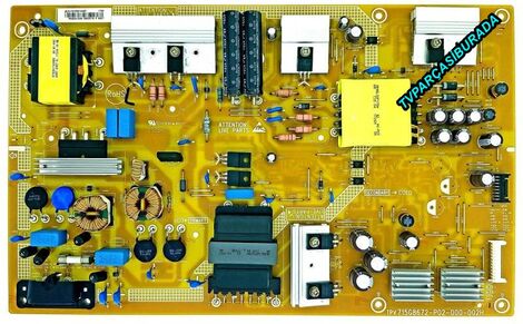 Philips 50PUS6262/12 Power Board , 715G8672-P02-000-002H , PLTVHY321XABT , TPT500U1-DJ6QEXN