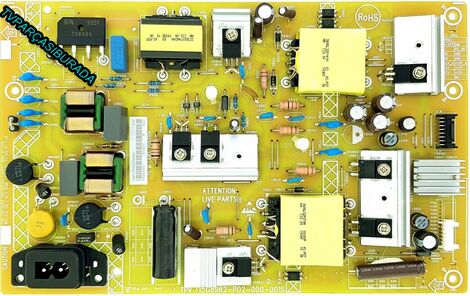 715G8962-P02-000-001S, PLTVHQ331XADH, PHILIPS 43PFS5803/62, Power Board, Besleme, TPT430H3-DUYSHA.G