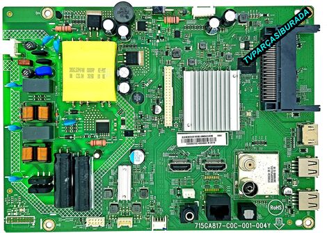 715GA817-C0C-001-004Y , XHCB02A00100SX , Philips 43FS6805/62 , Main Board , TPT430H3-HVN01-U