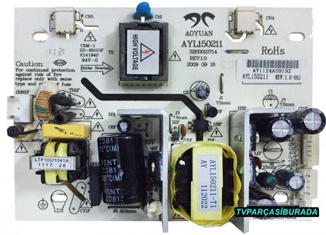 AYL150211, 3BS0010714, REV.1.0, SUNNY SN024LD71-S2, Power Board, Besleme, LTM185AT01-C01